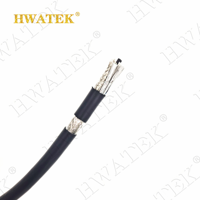 UL 20236 2C x 26AWG Τενερωμένο και ασημιωμένο Τενερωμένο χαλκό Τεφλόνη μόνωση TPU μπουφάν RG 179 Καλώδιο