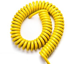 1P × πολυ σκέλη 5 30AWG + 3C × 30AWG σπειροειδές υλικό καλωδίων TPU πυρήνων 80℃ 30V